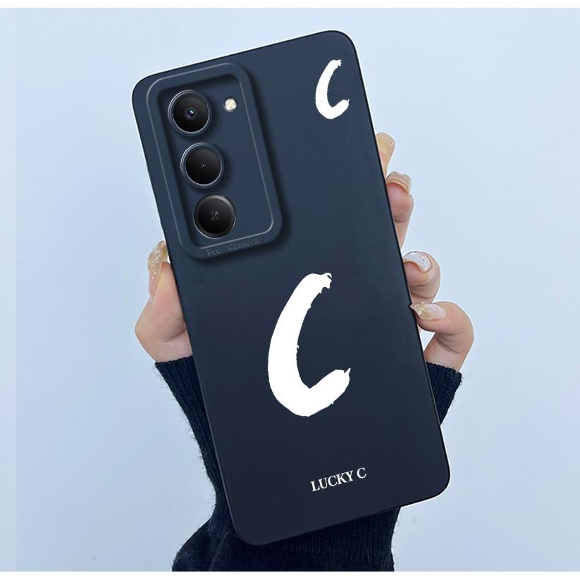 For Xiaomi Redmi 15 5G Cover Case Cute Initial Letters Couple Silicone Soft Matte Phone Bumper for REDMI15 5G Shockproof Casing