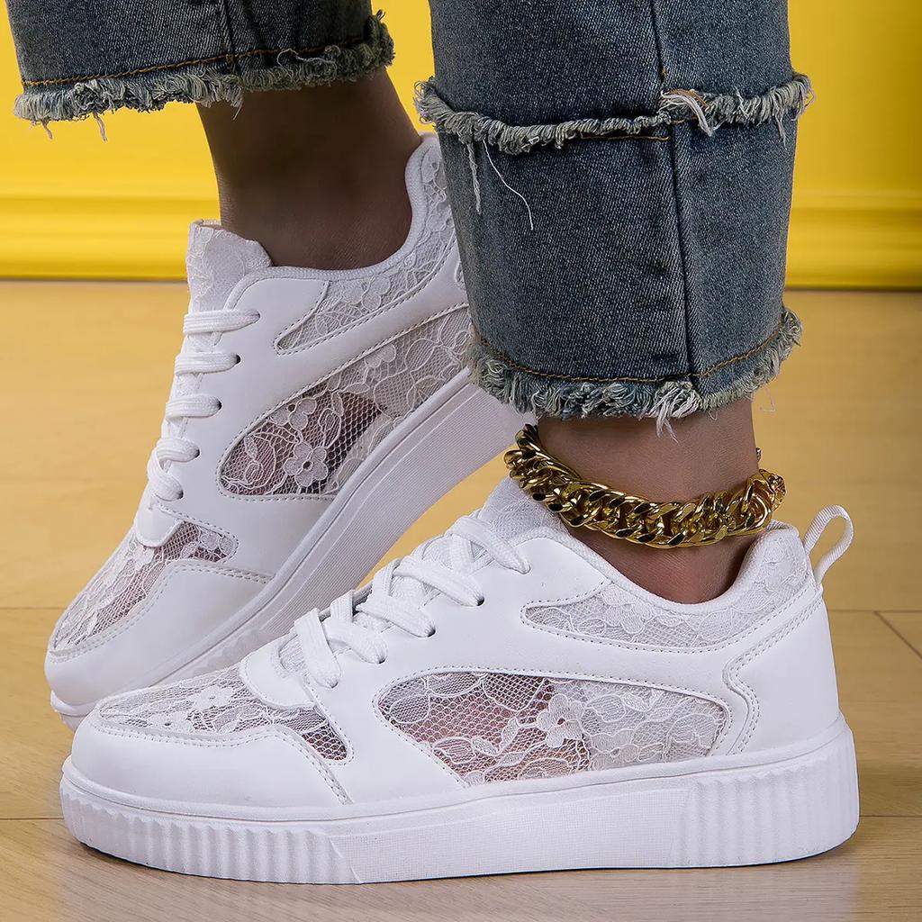 Sneakers Women Shoes Women Sport Shoes Lace White Shoes Women's Shoes Board Shoes