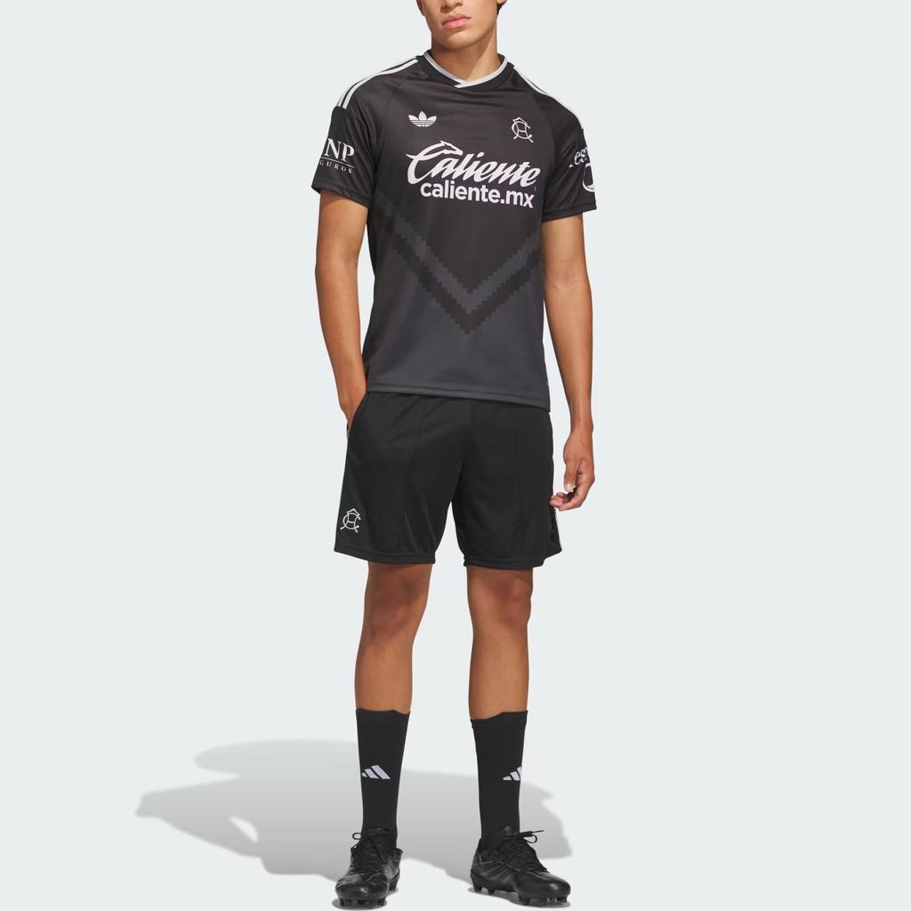 Men's Adidas Originals Soccer Jerseys Men's Black/Carbon Gray V-neck Moderate