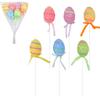 6Pcs/set Colorful Painting Easter Egg Tree Branch Foam Revival Egg Decoration  for Easter Decoration