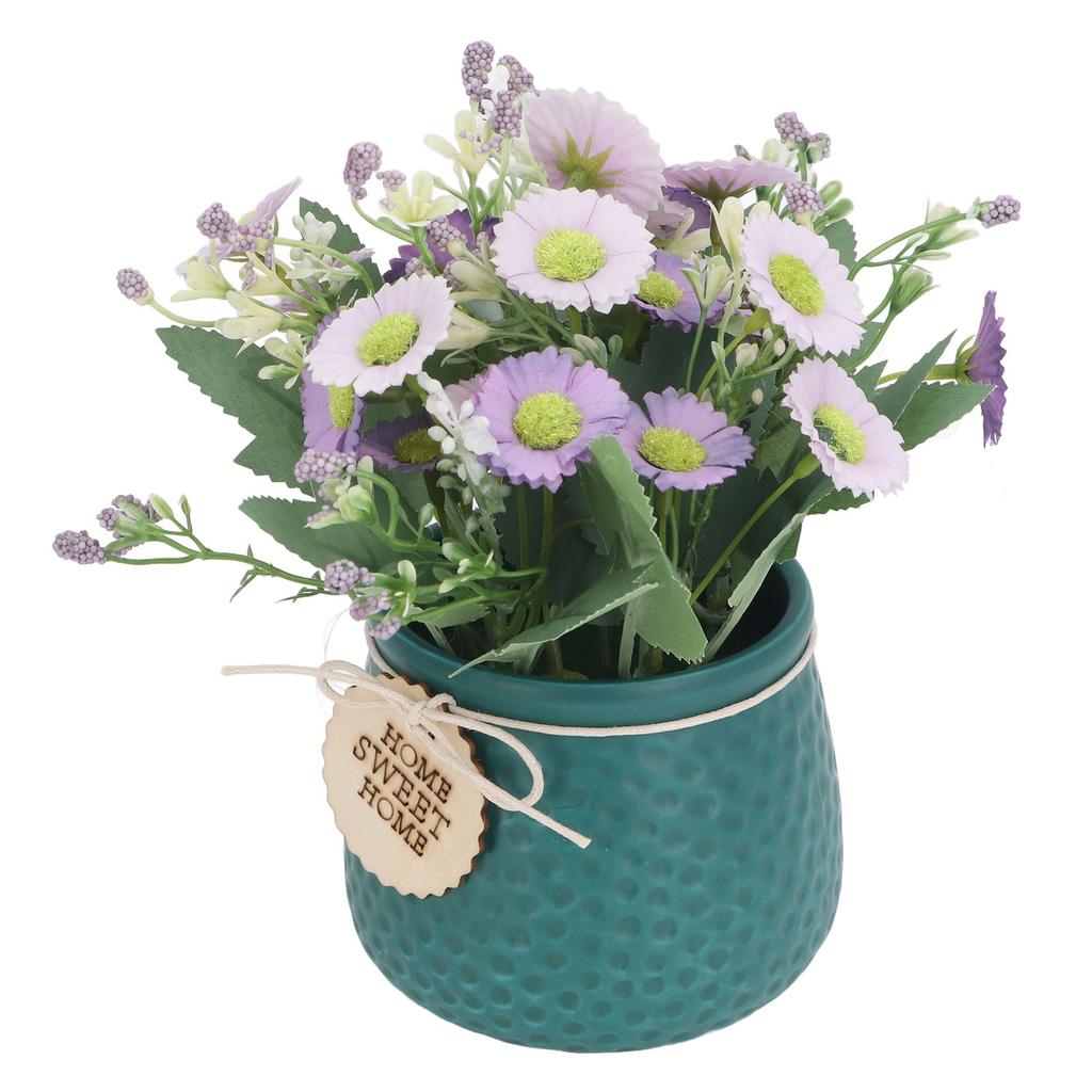 Маленькие горшки с искусственными растениями Мини-поддельные горшечные растения Искусственное украшение в виде ромашки Домашний декор для помещений и улицы