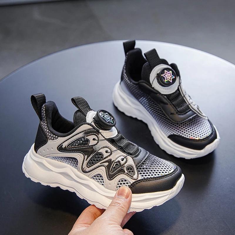 Boy Shoes Children Sneaker Summer Mesh Breathable Lightweight Kids Casual Shoes School Sports Tennis Boy Sneaker 4 To 12 Years