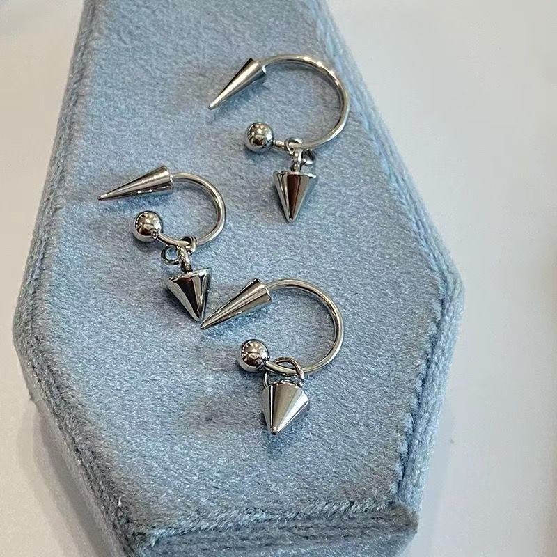 Съемная штанга из нержавеющей стали с изогнутым стержнем и резьбовыми шипами, серьги для пирсинга хряща брови для женщин, Y2K, праздничные украшения, подарки