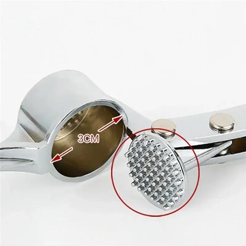Manual Stainless Steel Garlic Press Kitchen Gadget for Home Perfect for Garlic Paste Ginger Mince Must-Have Kitchen Accessory