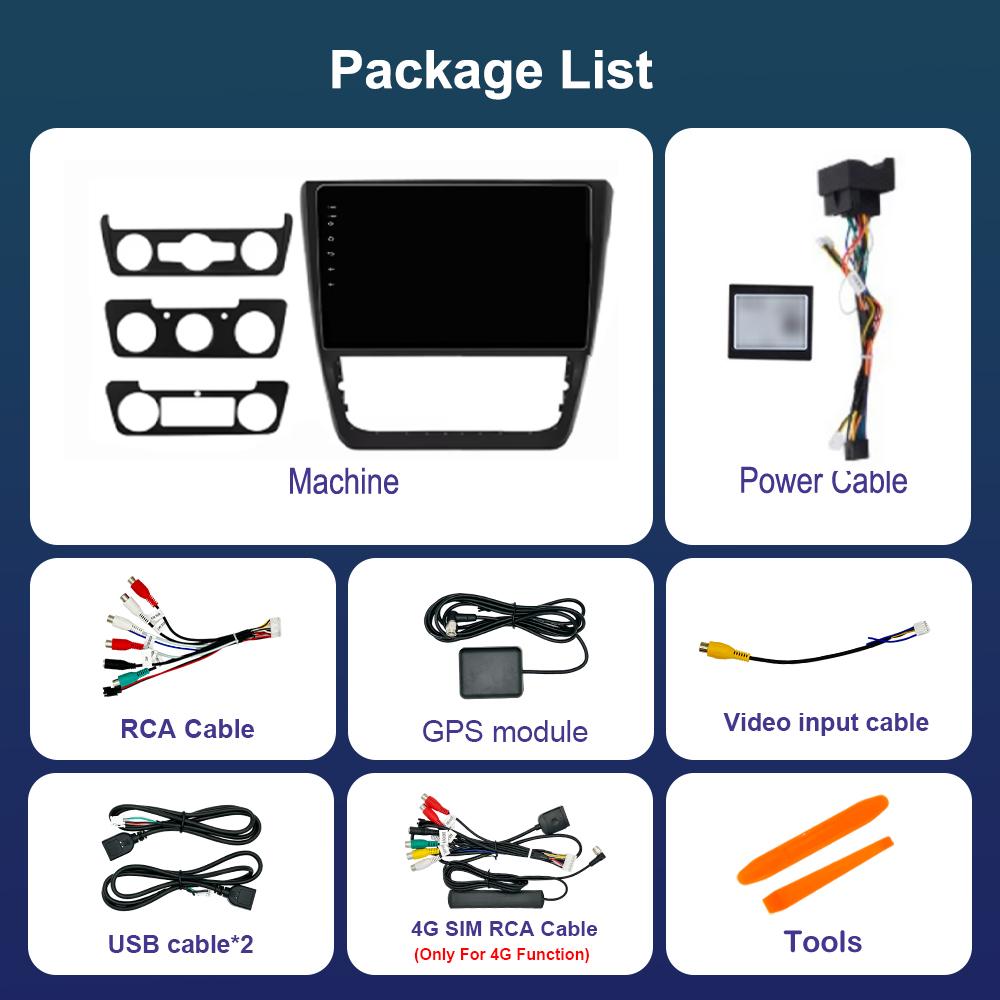 10-дюймовый автомобильный радио мультимедийный плеер для SKODA Yeti 5L 2009 - 2014 GPS Навигация Операционная система Android 4G Bluetooth WiFi DSP Стерео Авто Инструменты