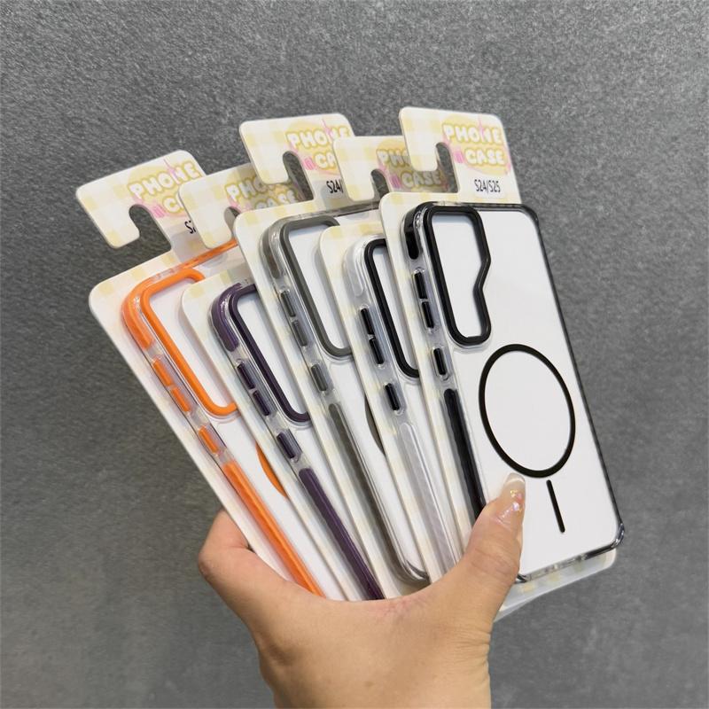 S25 ultra Anti Fall clear case Armor,for Samsumg galaxy S25 S24 Plus ultra Shock Proof case with Hand Strap