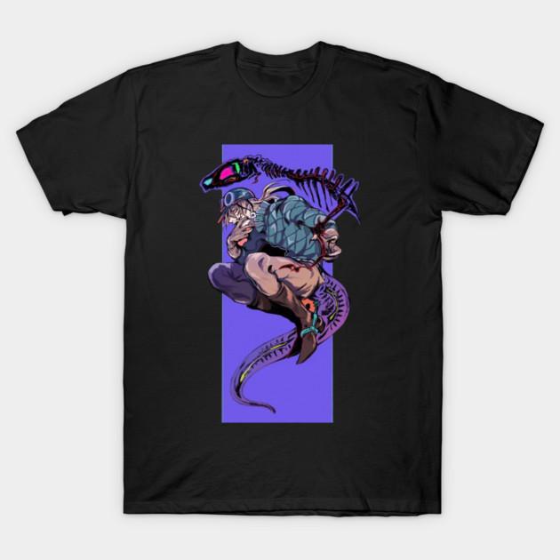 Asian Size Cotton Unisex Tshirt Print T-shirt Dinosaur User T-shirt No-Cut Print Regular Fit