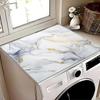 1Pcs Rubber Drying Mat With White Marble Print For Coffee Shop Restaurant Kitchen Carpet Tableware Durable Diatom Mud Table Mat Pet Mat Coffeeware