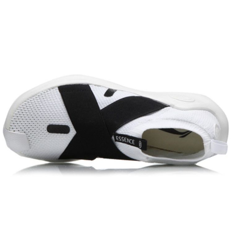 Li-Ning Баскетбольные кроссовки Wudao Shock Absorbing Anti-Slip Mid-Top Retro, мужские кроссовки, черные, белые, ABCM097-4