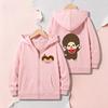 Autumn Casual Clothes Birthday Gift Boy Girl Coat Zipper Jacket Coats Cute Hoodie Sweatshirt Cartoon Tops