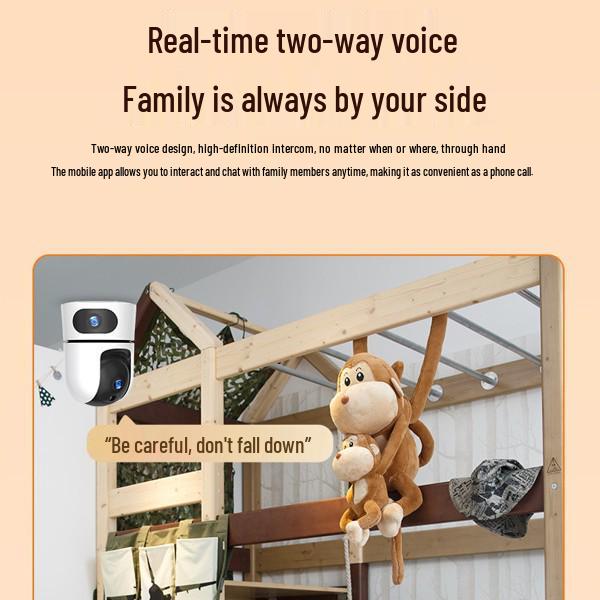 V380 Dual-Lens WiFi HD Smart Indoor Surveillance Camera
