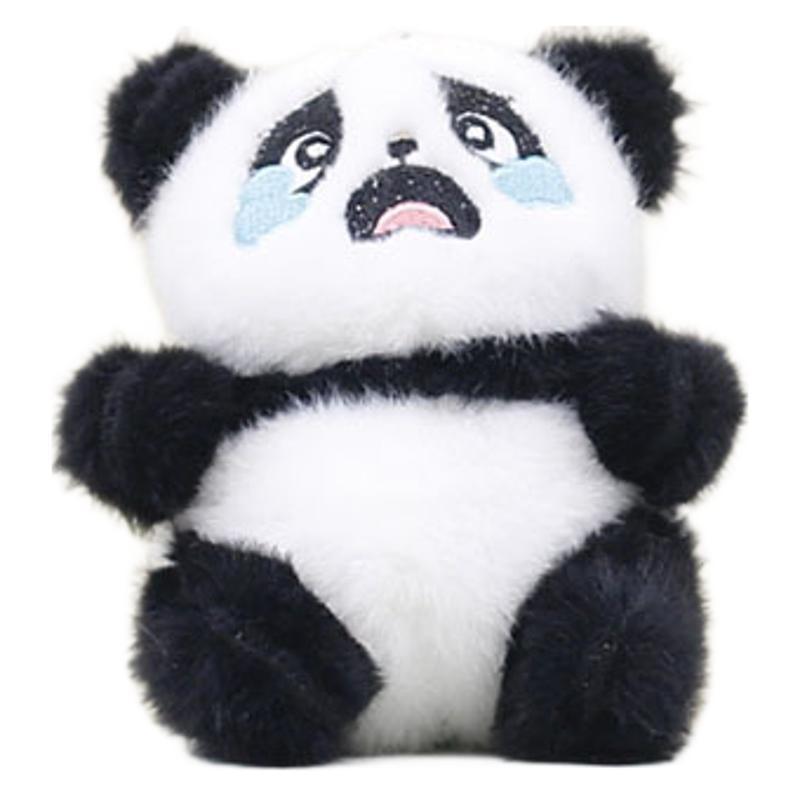 Cute And Cuddly Panda Plush Toy Keychain Soft Pp Cotton Stuffed Animal Doll