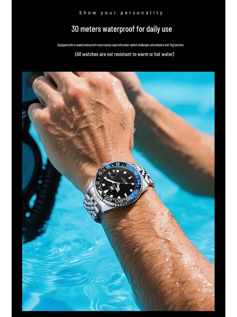 OLEVS Светящиеся Водонепроницаемые Мужские Кварцевые Часы