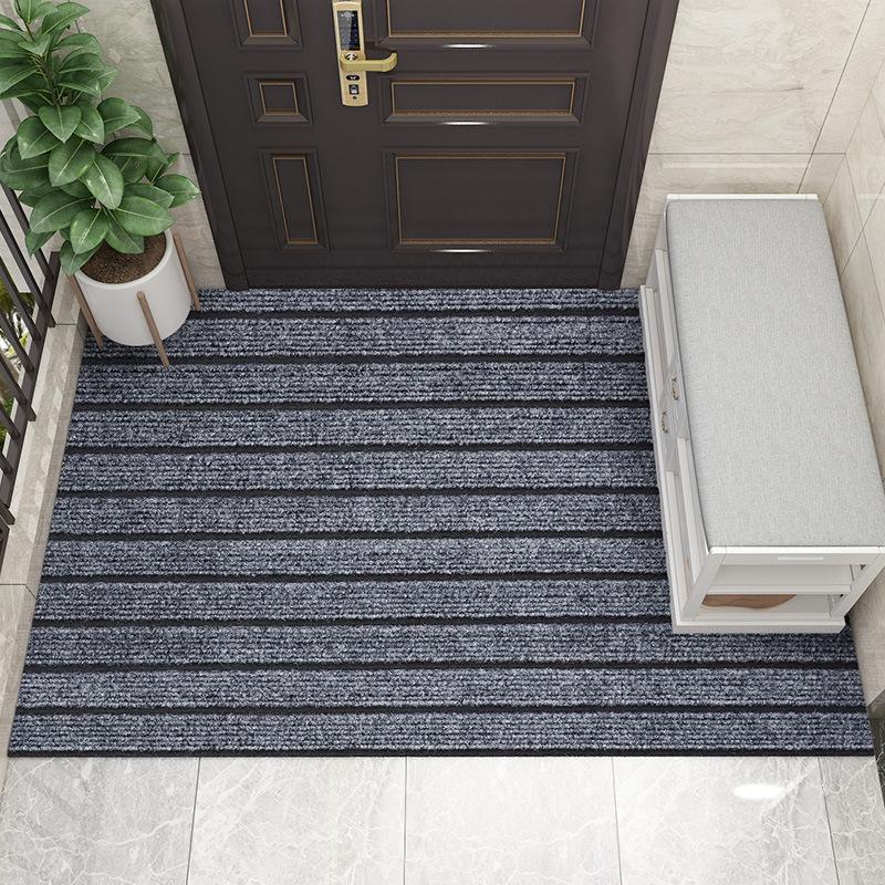 Kitchen Stripe Carpets Rug Stain-resistant, Water-resistant, Non-slip, Rubber Backing Bathroom Mat Carpet House Carpet Modern Home Decor