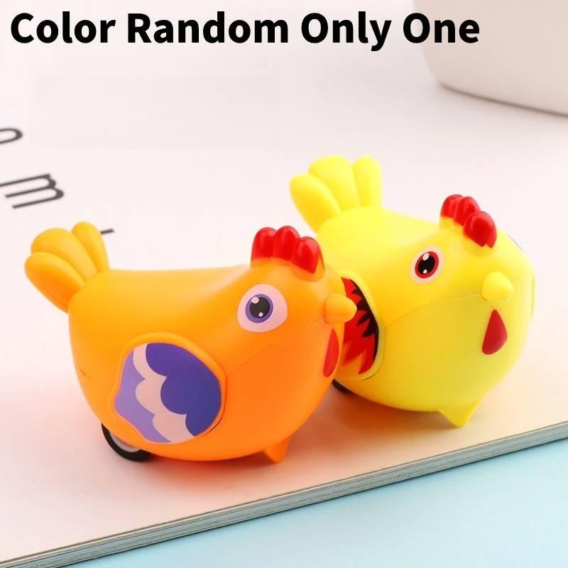 Детская игрушка-машинка с животными: курица, лиса, лягушка, с инерционным механизмом и интерактивными функциями для игры малышей