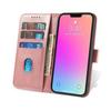 iPhone 15 Plus Flip Wallet Case with Stand - Magnetic Closure, Pink by Hurtel