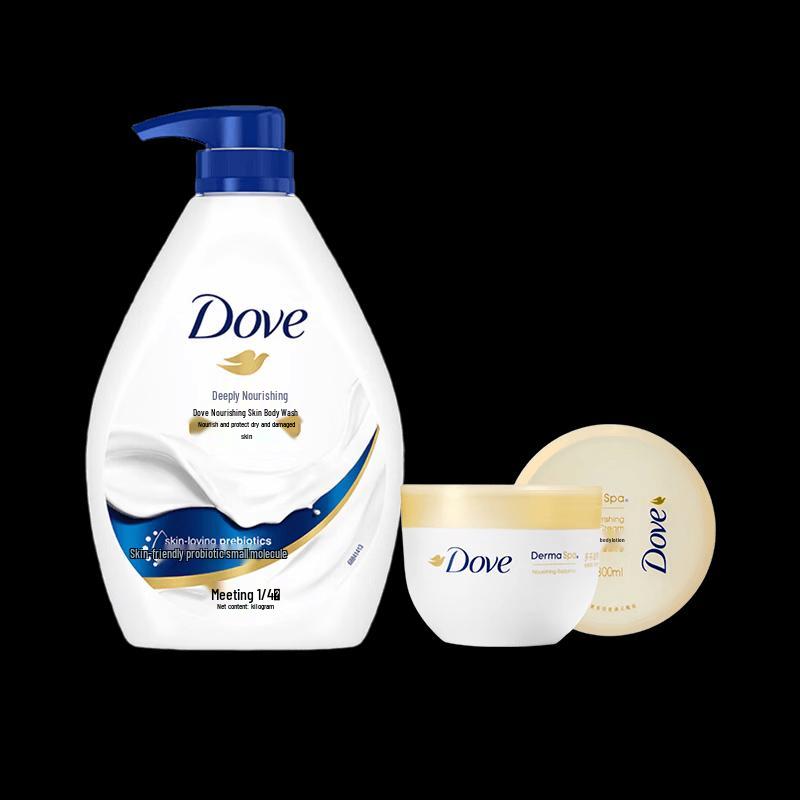 DOVE Питательный набор: лосьон для тела и гель для душа