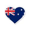 Aimant Coeur Drapeau Australie - Multicolore - 6 Cm - 50 Pièces - Résine Synthétique - Mixte