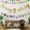 Paper Happy Birthday Banner Cute Animal Animal Birthday Banner Pet Theme Banner  Baby Shower