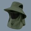 Summer Sun Hats UV Protection Outdoor Hunting Fishing Cap For Men Women Hiking Camping Visor Bucket Hat Neck Flap Fisherman Hat