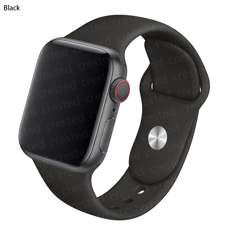 Силиконовый ремешок для Apple Watch Band 41 мм, 44 мм, 38 мм, 45 мм, 40 мм, 42 мм, дышащий ремешок для часов, браслет iWatch series 7, 6, 5, 4, 3, 2, 1