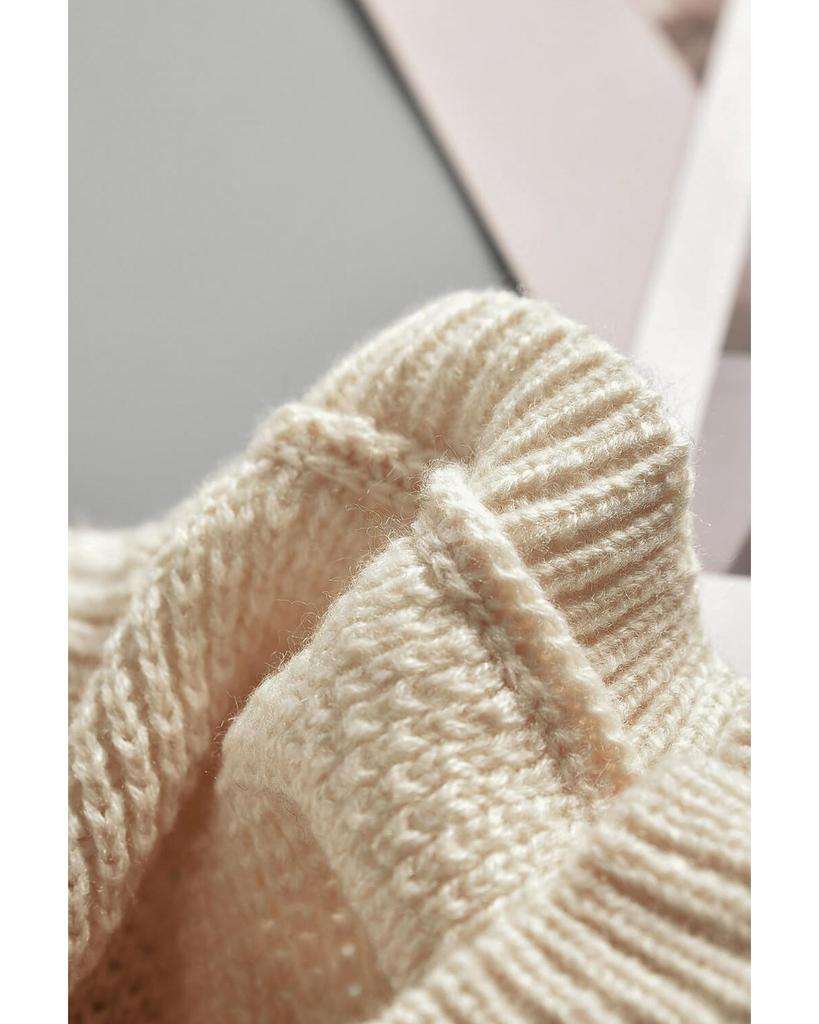 Azura Exchange Netted Texture Pullover Sweater