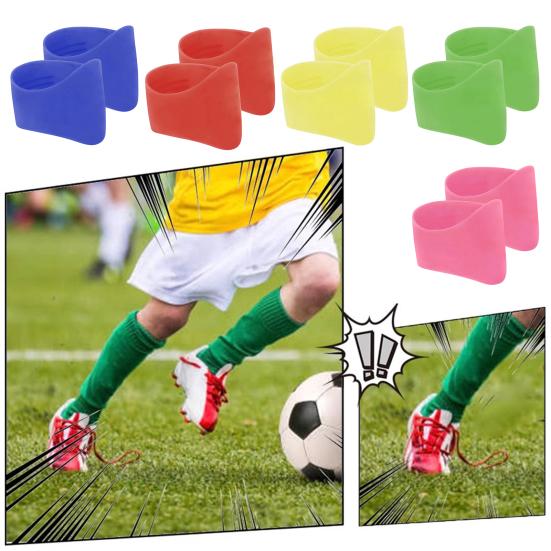 1 пара резинок для футбольных бутс, силиконовые чехлы для шнурков, многоразовые эластичные резинки для футбольных тренировок, надежно держат шнурки в натянутом состоянии