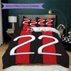 AC Milan Pattern Bedding uilt Set uilt Cover Pillowcase Home Decoration Birthday Gift (1 * duvet cover + 2 * pillowcase  without core)06