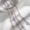 1meter Butterfly Bead Copper Chains Acrylic Bead KC Gold Color Rhodium Beaded Chains for Necklace Bracelet Jewelry Making DIY