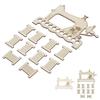 Embroidery Thread Organizer Board Lightweight Sewing Machine Shape Wooden  Stitch Floss Holder