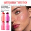 Jelly Tint Facial Blusher Lipstick Long Lasting Moisturized Beauty Matte Cheek Contour Sticker Rouge Korean Makeup New