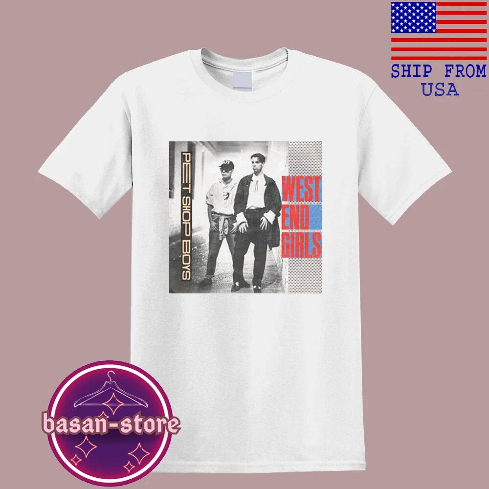 Pet Shop Boys West End Girls Мужская Белая Футболка Топ Унисекс