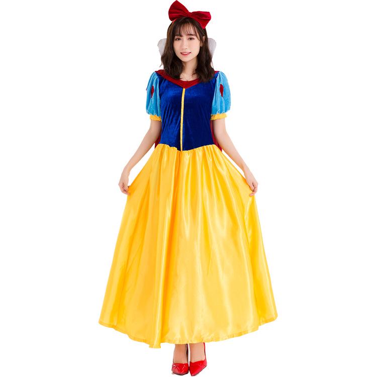 Взрослый костюм Белоснежки для косплея на Хэллоуин для сценического выступления