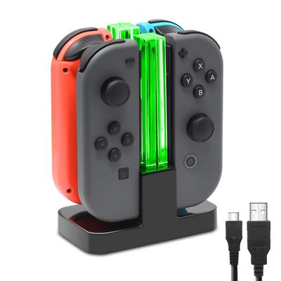 Зарядная док-станция, совместимая с коммутатором Nintendo для контроллера модели Joy Con и OLED, подставка для зарядного устройства с зарядным кабелем