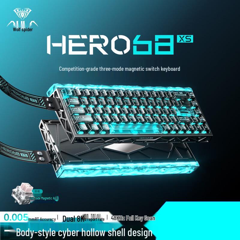 AULA HERO68XS Triple-Mode 68-Key Magnetic Switch Gaming Keyboard