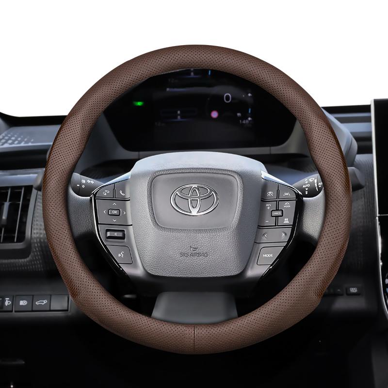 Для Toyota 35-36,5 см Круглая Накладка на Руль Ультратонкая Микрофибра Кожа Camry 86 Scion FR-S GT86 Prius bZ4X Corolla Levin