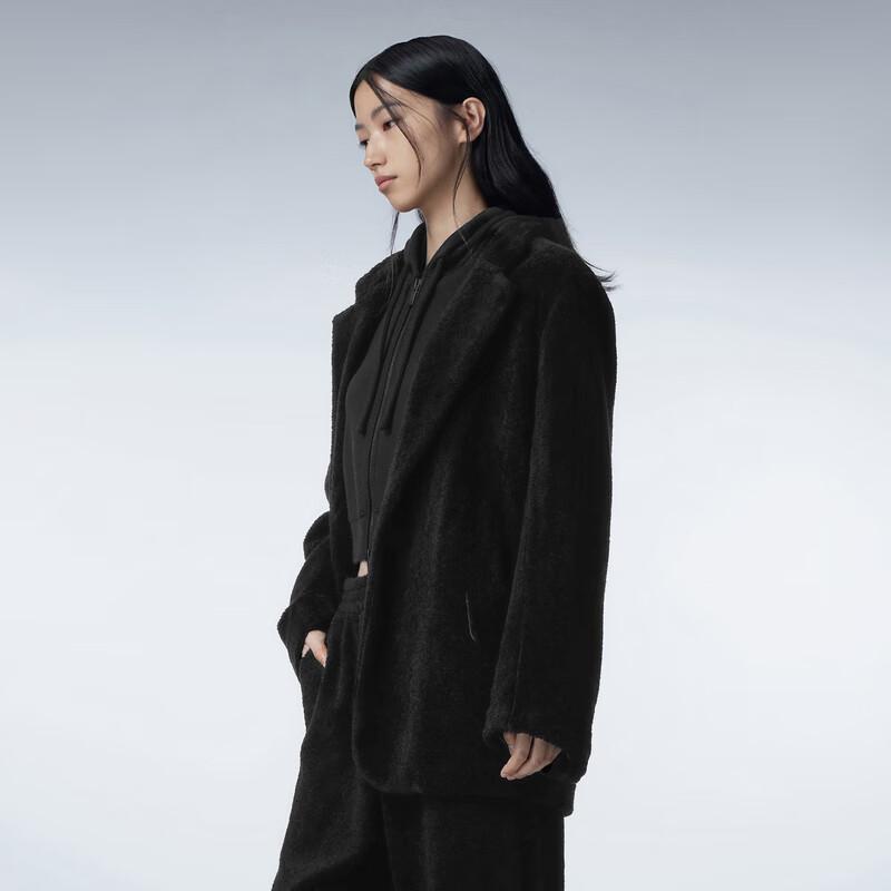 JNBY 23 Winter Faux Fur Loose Lapel Blazer