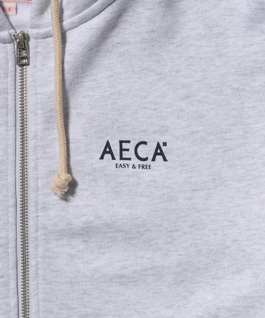 Толстовка Aeca Aeca Signature на молнии - Светло-серый
