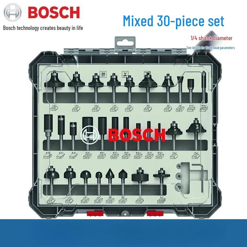 Bosch Professional Router Bit Set CN plug (adapter included)