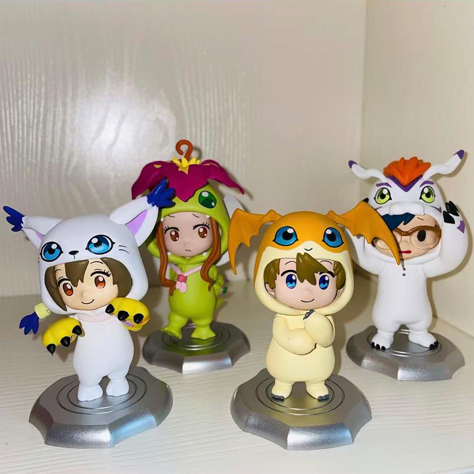 8 шт./комплект Новый Bandai Милый Высококачественный Аниме Цифровой Монстр Дигимон Косплей Фигурка Действия Модель Игрушки Дети 2 стиля Для Позы Артикулированная Масштаб