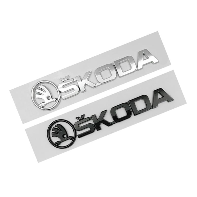 3D Letter Sticker Car Exterior Rear Trunk Emblem for Skoda Superb Fabia Kamiq Kodiaq Karoq Octavia Citigo Yeti Rapid Accessories hkjn65