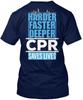 Распродажа - Более сильное, быстрое, глубокое CPR Спасти Футболка Сделано в США Размер от S до 5XL