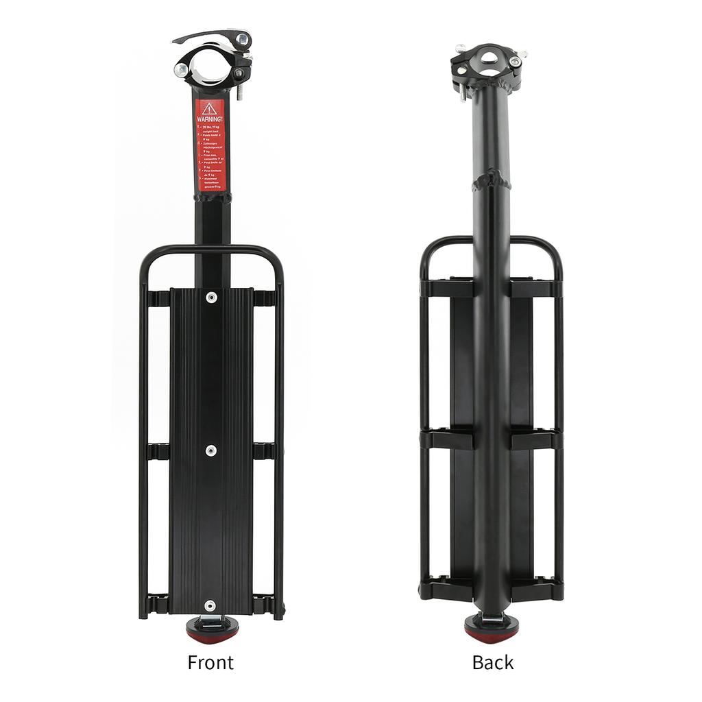 Bike Cargo Rack Rear Bike Rack Quick Release Cycle Aluminium Alloy Luggage Carrier Racks with Reflector