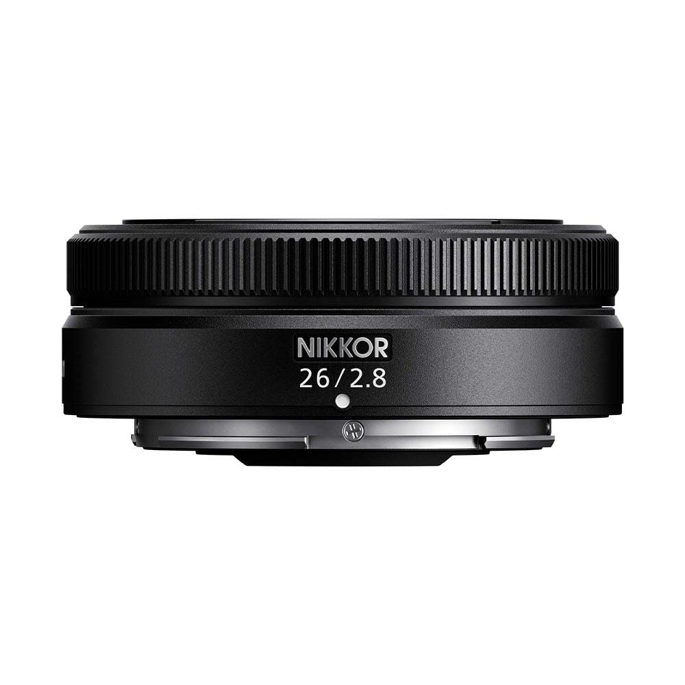 Nikon NIKKOR Z 26mm Prime Z Black F/2.8 Lens, Mount, Full-frame Compatible,