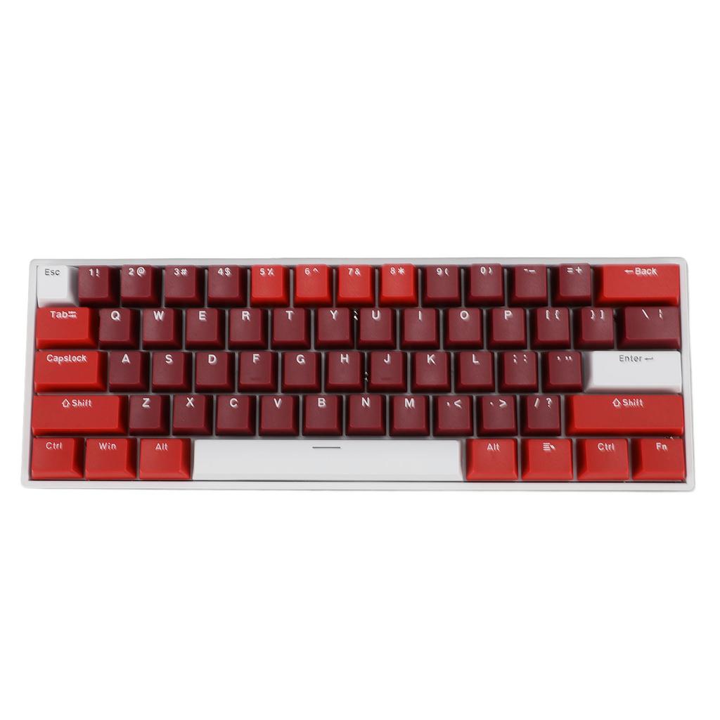 Механическая клавиатура с 61 клавишей, 60 процентов, синие переключатели, RGB-подсветка, возможность горячей замены, эргономичная проводная USB-клавиатура