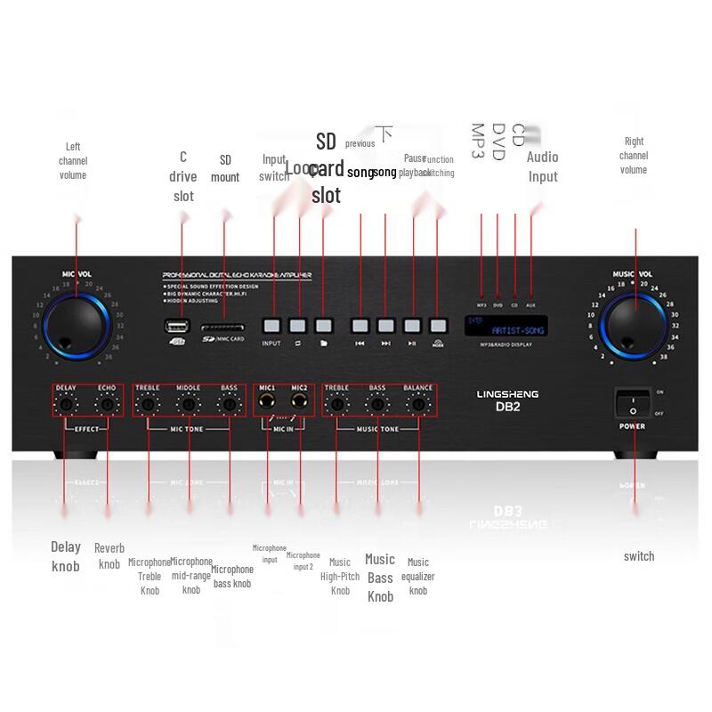 LINGSENG Профессиональные аудиосистемы для KTV и конференц-залов