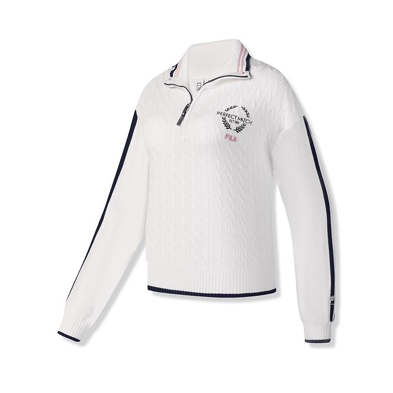 New FILA Knitwear Women's Jade White A11W513403FWT