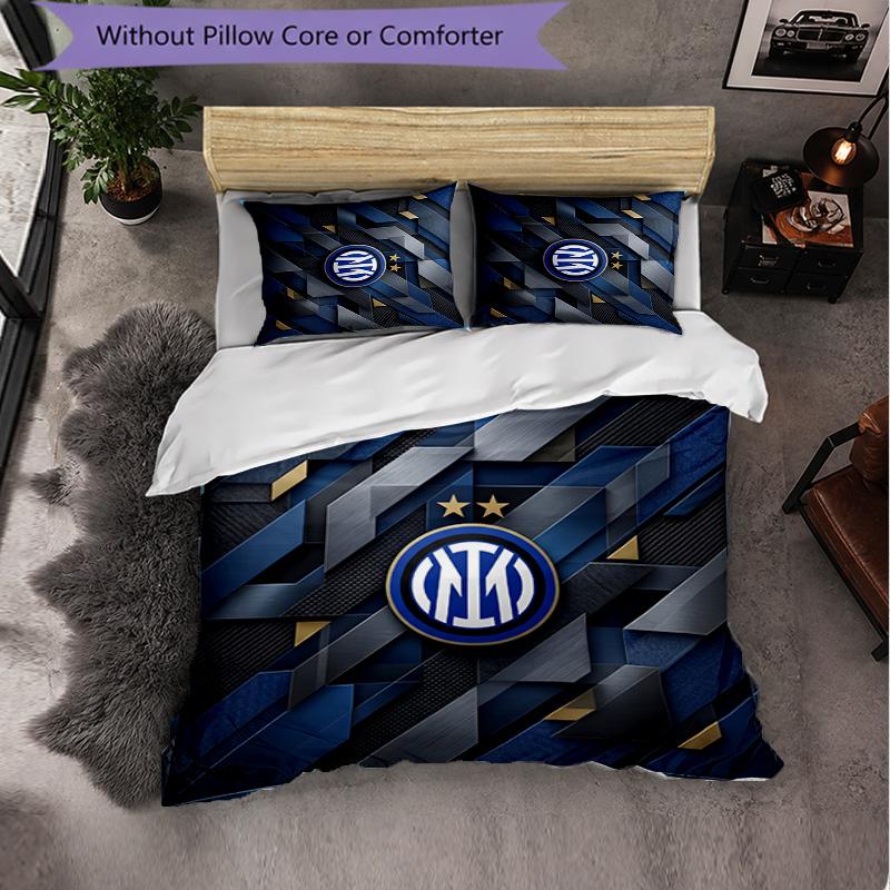 Borussia Dortmund Pattern 3 Pieces Bedding Set Soft Microfiber Duvet Cover with Pillow Cases for Bedroom