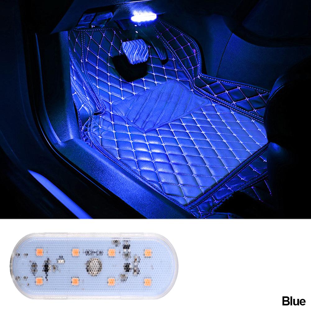 8-светодиодный автомобильный интерьерный фонарь для настроения, сенсорная крыша, беспроводное светодиодное внутреннее освещение, украшение для потолка, освещение автомобиля