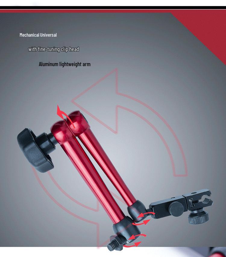 Магнитная стойка для индикатора часового типа с основанием и универсальной опорной штангой